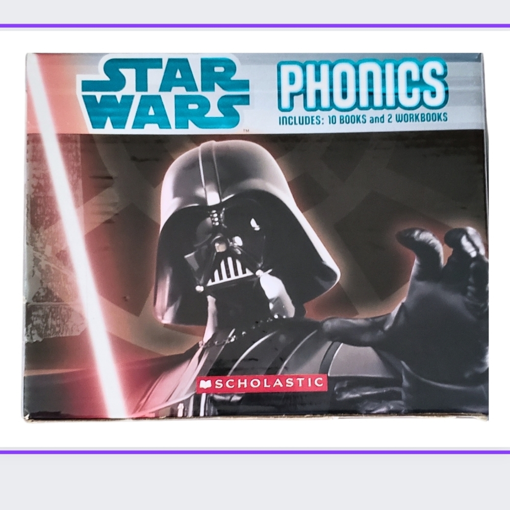 🌈SCHOLASTIC-PHONICS STAR WARS EDITION-NOT COMPLETE